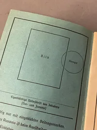 Original tysk Reichkriegerbund bog - ikke udfyldt