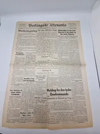 Originale aviser fra Tysklands besættelse af Danmark 9 april 1940