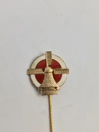 Originale pins fra Dybbøl dagen   af sølv tegent af Harald Sloth Møller