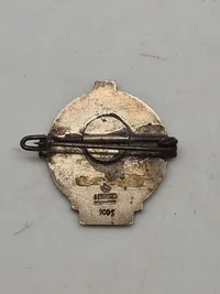 Originale pins fra Dybbøl dagen   af sølv tegent af Harald Sloth Møller