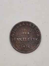 Originalt rigsbankstegn for 16 skilling 1814