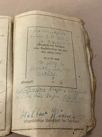 Originalt tysk Wehrmacht kørekort fra ww2
