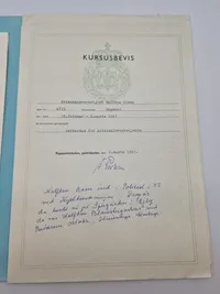 Originalt kursus bevis fra politiet (Bedrageri og skattesager)