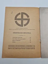 Originalt Waffen-SS hæfte - ww2