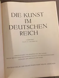 Original tysk kunstbog fra ww2, med massere af billeder