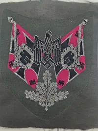 Original Panzer Waffenrock Standard Bearer Sleeve Shield