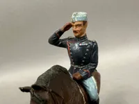 Original Lineol figur fra 30/40 erne, Christian X til hest