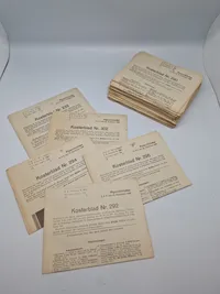 Samling originale kosterblade fra rigspolitiet 1943