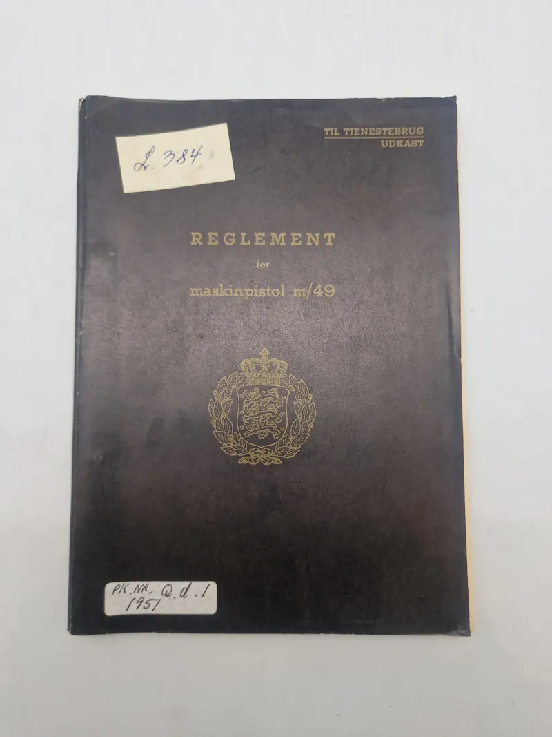 REGLEMENT

for

maskinpistol m/49