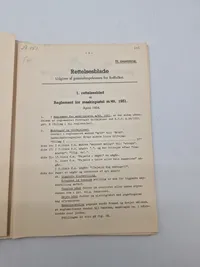 REGLEMENT

for

maskinpistol m/49