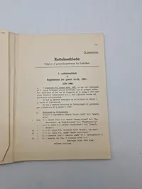 REGLEMENT

for

maskinpistol m/49