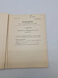 REGLEMENT

for

maskinpistol m/49