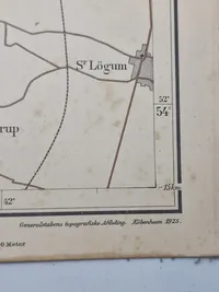 Ældre Hærkort over Tønder  M23