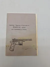 Vejledning i Tilpasning af Reservedele til PISTOL 1910 samt Istandsættelse af Pistolen