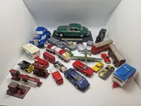 Samling diverse modelbiler