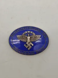 Original 1938 Bodenleitstelle Berlin NSFK enamel pin