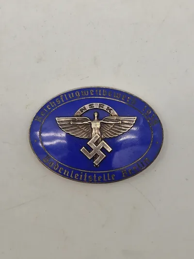 Original 1938 Bodenleitstelle Berlin NSFK enamel pin