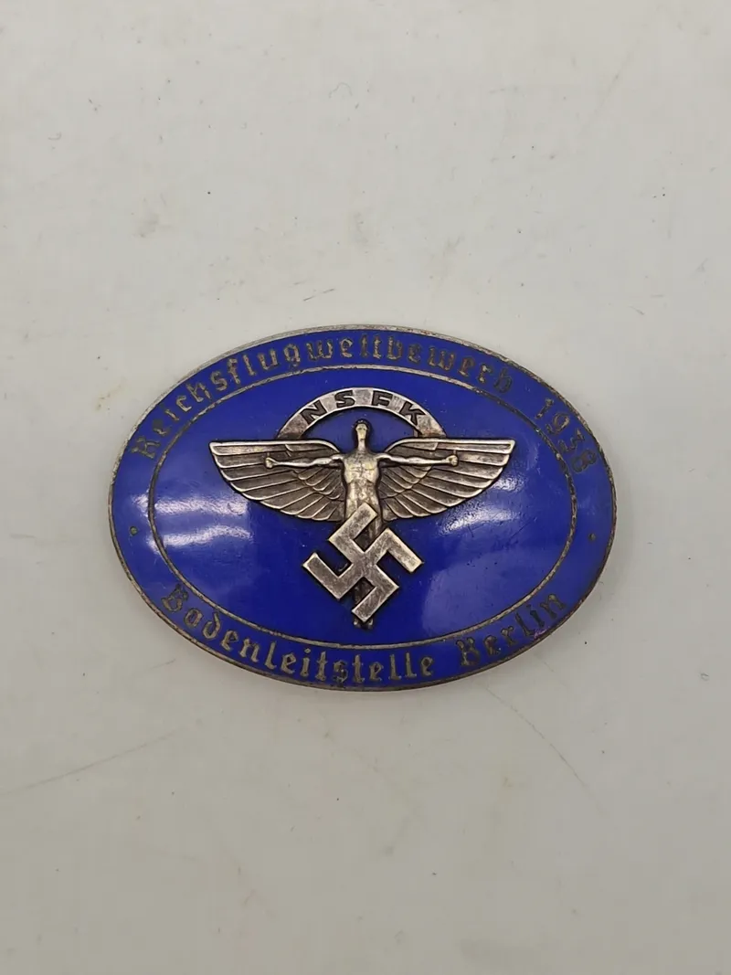 Original 1938 Bodenleitstelle Berlin NSFK enamel pin