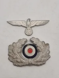 Originalt sæt Wehrmacht officers kasket sæt