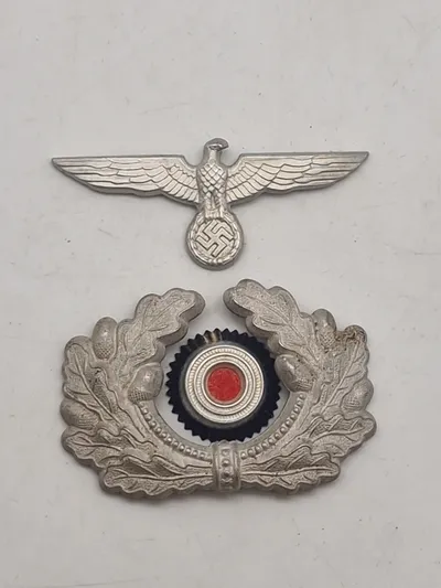 Originalt sæt Wehrmacht officers kasket sæt