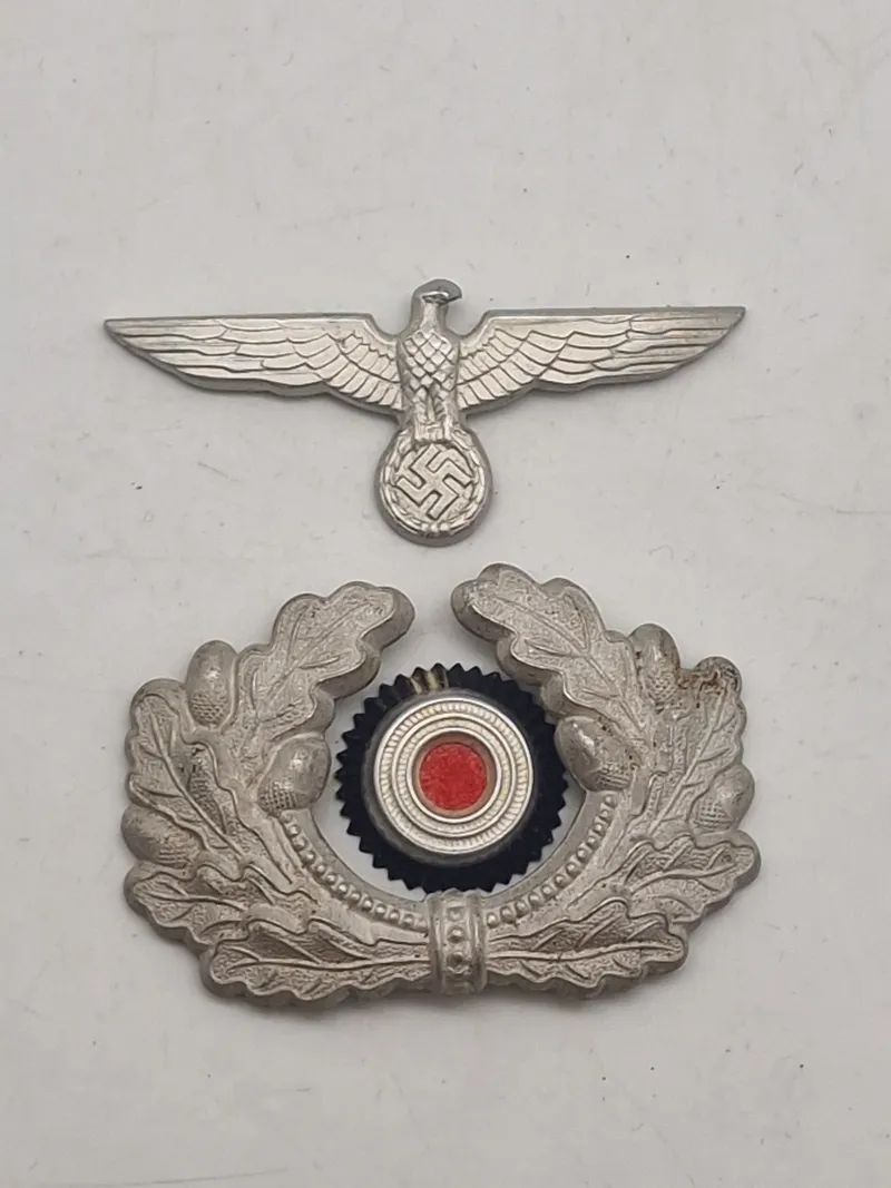 Originalt sæt Wehrmacht officers kasket sæt