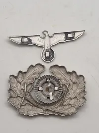 Originalt sæt Wehrmacht officers kasket sæt