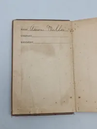 Originaal Jødisk US bede bog og Armlænke WW2 Tilhørt Aaron Miller 1918-1981