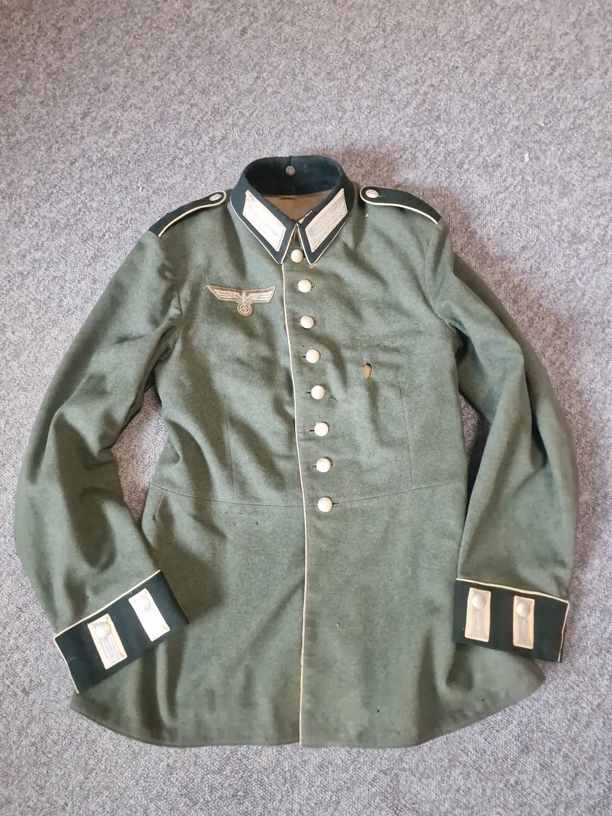 Original tysk Infanterie NCO waffenrock godt stemplet