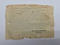 Originalt oprop nedkastet over Danmark 9 April 1945