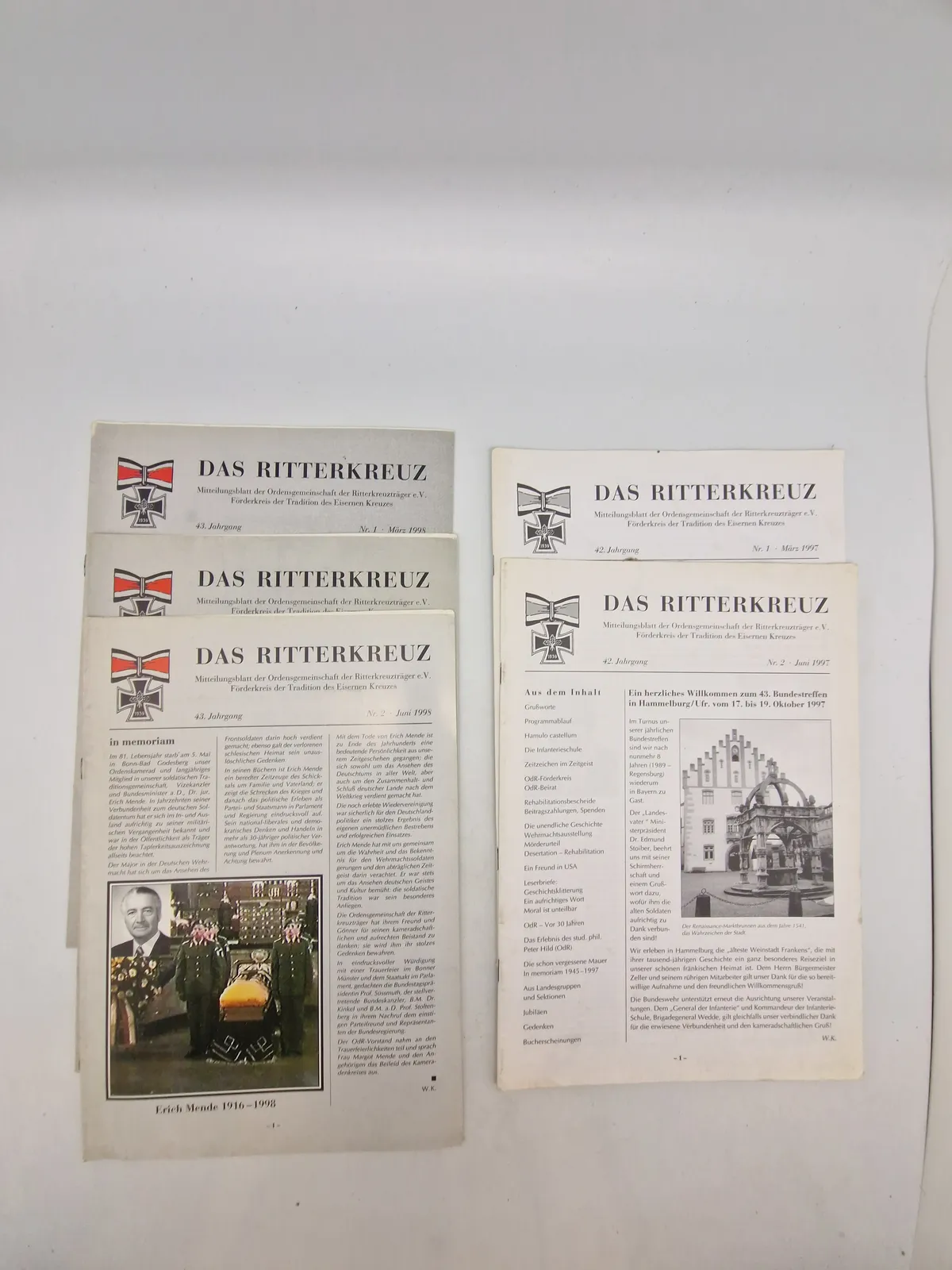 Samling tyske veteranblade - “Das Ritterkreuz”