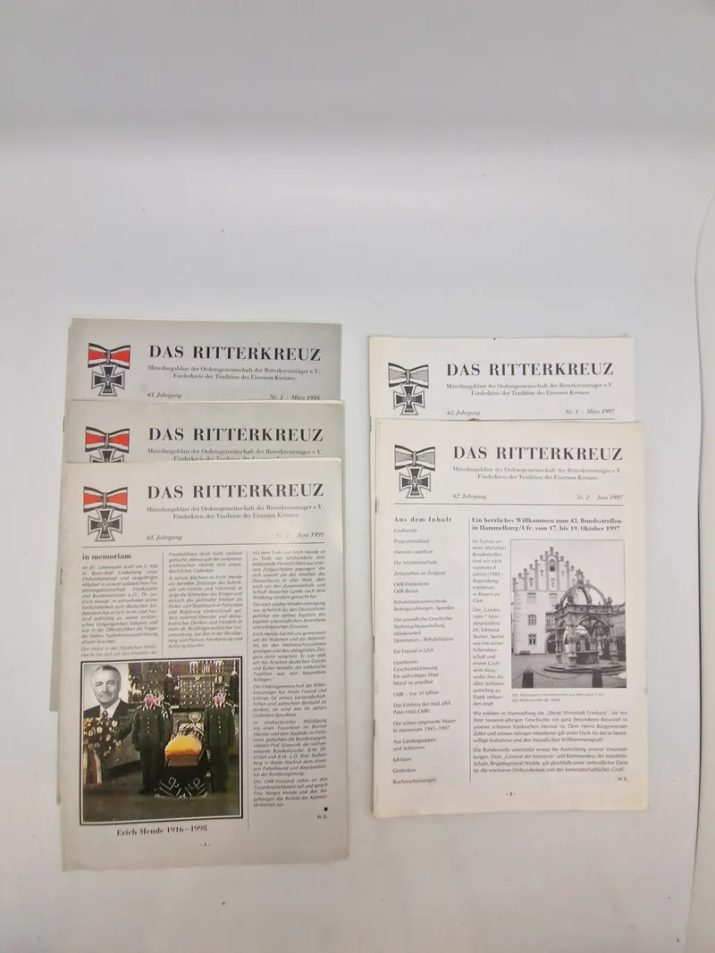 Samling tyske veteranblade - “Das Ritterkreuz”