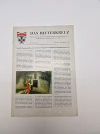 Samling tyske veteranblade - “Das Ritterkreuz”