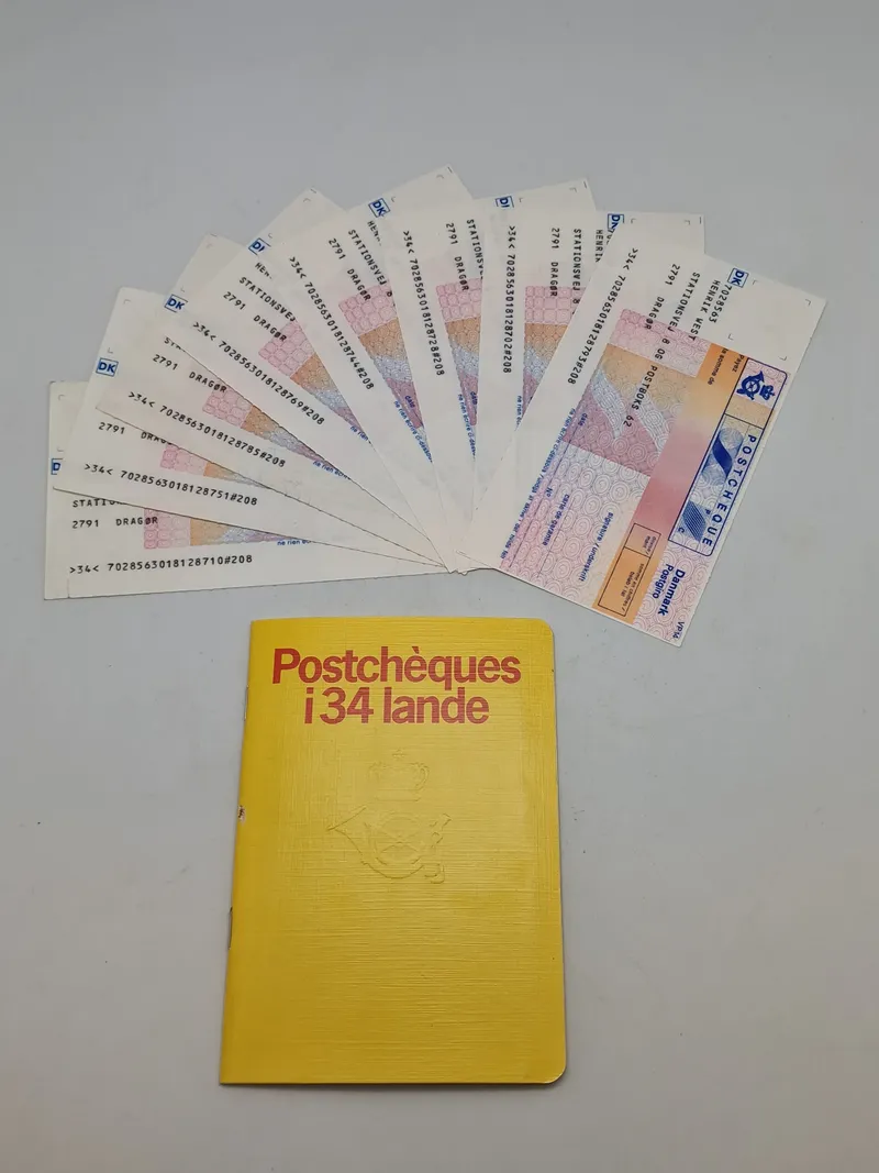 Samling originale rejsechecks