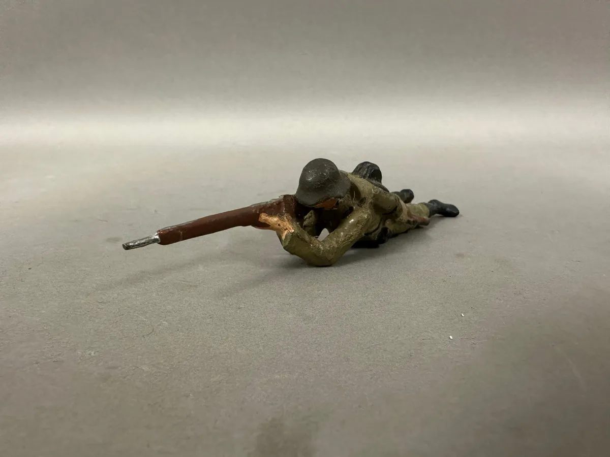 Original Lineol figur fra 30/40 erne, Tysk soldat