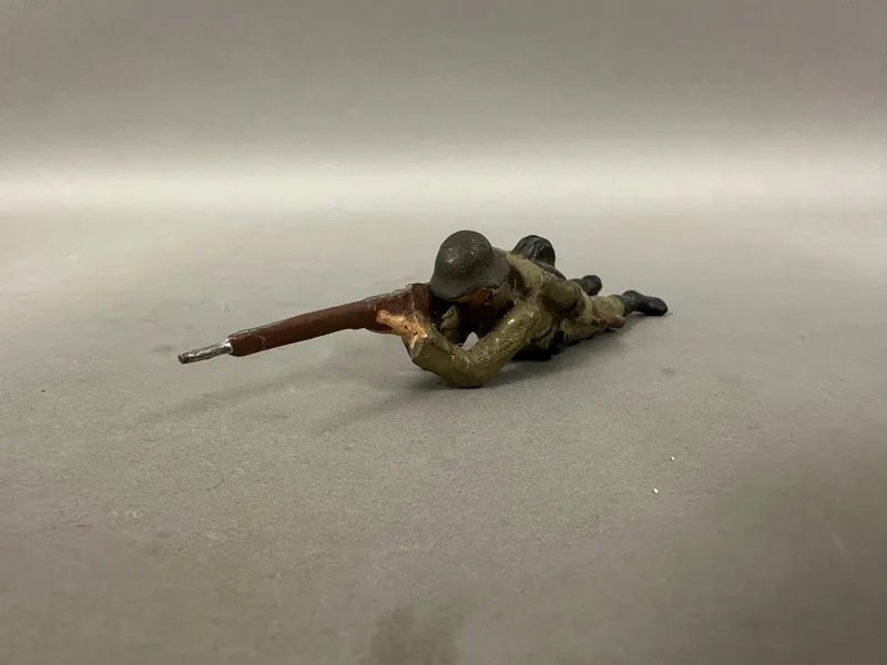 Original Lineol figur fra 30/40 erne, Tysk soldat