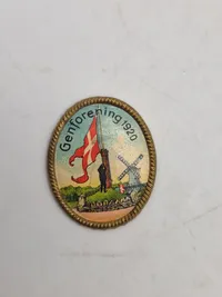 Diverse pins, bla fra genforeningen