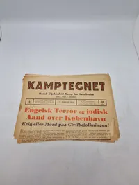 Originalt eks af “Kamptegnet” - dansk nazistisk avis