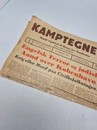 Originalt eks af “Kamptegnet” - dansk nazistisk avis