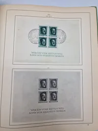 Originalt album med tyske frimærker