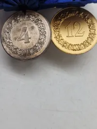 Original spange “Für Treue Dienst in der Wehrmacht” 4 og 12 år