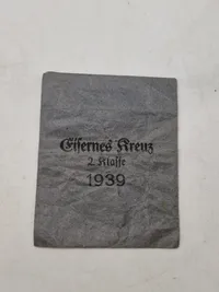 Original tildelingspose eisernes kreuz 2. klasse