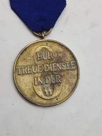 Waffen-SS Treue Dienst medalje - Efterkrigs
