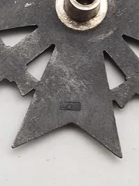 Originalt Kriegsverdienstkreuz 1. Klasse mit Schwerter - 'L/52' Screw-Back - 'C.F. Zimmermann'  Pforzheim