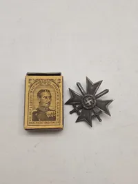 Originalt Kriegsverdienstkreuz 1. Klasse mit Schwerter - 'L/52' Screw-Back - 'C.F. Zimmermann'  Pforzheim