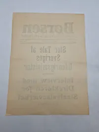 Original ww2 spiseseddel fra Børsen