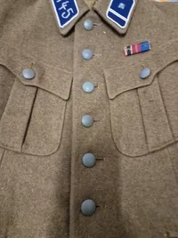 Sjælden original SA jakke med armbind for Oberscharführer (Blå collar tabs for Hessen) shoulder boards mm har stadig RZM tags siddende