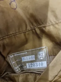 Sjælden original SA jakke med armbind for Oberscharführer (Blå collar tabs for Hessen) shoulder boards mm har stadig RZM tags siddende