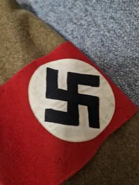 Sjælden original SA jakke med armbind for Oberscharführer (Blå collar tabs for Hessen) shoulder boards mm har stadig RZM tags siddende