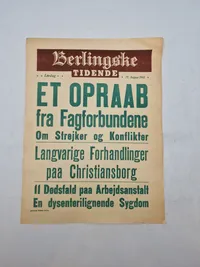 Original ww2 spiseseddel fra Berlingske