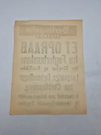 Original ww2 spiseseddel fra Berlingske